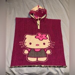Sanrio Hello Kitty Kids/Girls Size 6 Poncho Unbranded New